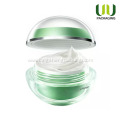 Plastic Material Acrylic Round Ball Shaped Cream Jar